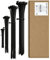 Noir Lot de 100 d'attaches de Câble, Attaches Zippées Industrielles de Qualité Supérieure, Tailles Mixtes 100x2.5mm, 200x2.5mm, 300x3.6mm, 300x4.8mm, en Plastique, pour Usage Intérieur et Extérieur