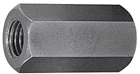 Langmutter,Verbindungsmutter,Stangenmutter M8x20 blank; 50 Stk