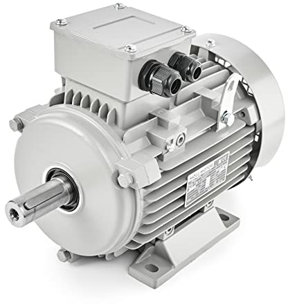 Elektromotor 1,1kW 1400 U/min 3-phasen 230/400V Drehstrommotor MOLL-MOTOR Energiesparmotor Fußmontage B3, Asynchronmotor, Hohe Effizienz Industrie elektromotoren Dreiphasen für Kompressor, Pumpe