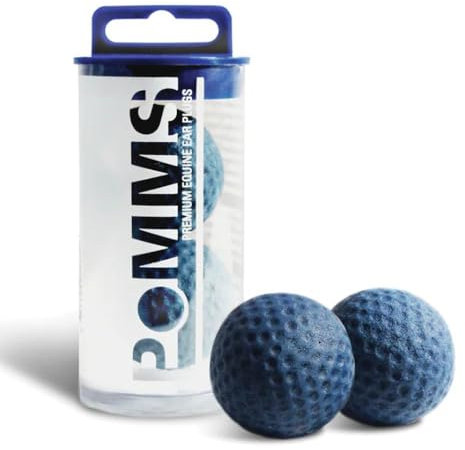 Pomms Premium Ohrstöpsel für Pferde, Blau
