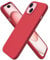 ORNARTO Compatible with iPhone 15 Case 6.1, Slim Liquid Silicone 3 Layers Full Covered Soft Gel Rubber 15 iPhone Case Cover 6.1 inch-Red
