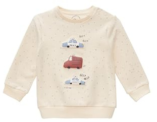 s.Oliver Unisex Baby Sweatshirt mit All-Over-Print und Wattierten Applikationen Sweatshirt mit Allover Print