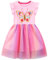 FILOWA Kleider für Mädchen Kinder Glitzer Rosa Schmetterling Kleid mit Pailletten Blumen Tüllkleid Baumwolle Elegant Ärmellos Sommerkleid Mädchenkleid Geburtstag Kinderkleider, Gr.116-122, 6-7 Jahre