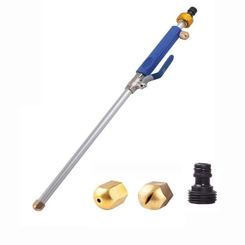 FCS Bathroom Hochdruck-Hochdruckreiniger mit Messing-Gartenschlauchende, 2 Düsen für die Fensterreinigung zu Hause, im Freien, Autowaschen