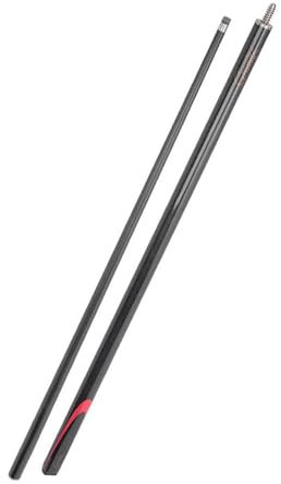 JISADER Taco de Billar Profesional, Punta pequeña segmentada de Fibra de Carbono, Palo de Billar Negro para Jugadores de Billar y Adultos