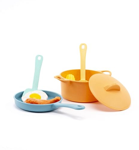 ODS - Maisonelle Bio, Ensemble de casseroles et Accessoires de Cuisine pour | Avec poêle, louches, aliments, âge recommandé à partir de 2 ans