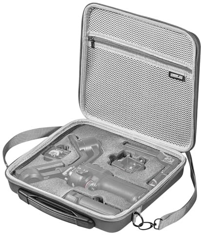 SYACHI Borsa a tracolla portatile per RS3 Mini, custodia portatile per DJI Ronin RS3 Mini portatile a 3 assi Gimbal Stabilizzatore di Protezione Accessori, grigio., Borsa a tracolla portatile con