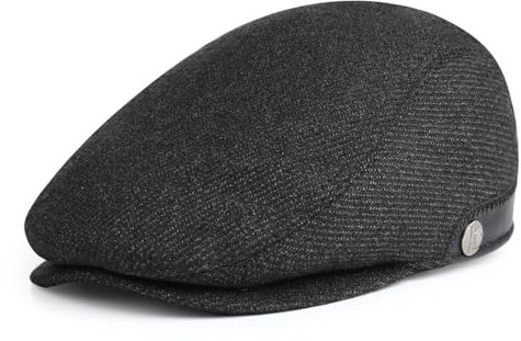 Superora Herren Schiebermütze Barett Cap Baumwolle Unisex Mütze 1920 Stil Herren-Schiebermütze Winter Warme Flat Cap mit Karomuster Baumwollmützen