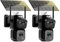 BEZOMIZ 4K Caméra Surveillance WiFi Extérieure à Double Objectif,360° PTZ Caméra IP,8MP Détection Humaine avec Panneau Solaire,Suivi Automatique,Vision Nocturne Couleur 30M,Étanche,Audio (Noir 2PCS)