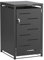 VCGGAIP Mülltonnenbox for 1 Bin, Weatherproof Container Box,Kapazität bis 240L, Wheelie Bin Cover, Abschließbar,Müllbox, Rubbish Box for Single Bin 68 x 116 x 80cm (Schwarz mit Entlüftung)