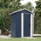 Verderoom Casetta da Giardino in Lamiera, Capanno da Giardino, Capanno Attrezzi da Giardino, in Acciaio Zincato Antracite 126x97,5x177cm