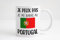Groovy crea Je peux pas je me barre au Portugal - Mug drapeau portugais humour - Idée cadeau expat - fan du portugal