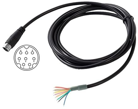 JuHXenWire Breakout Cable Yaesu CT-62 CAT 8 Pin Mini Din Male Programming Serial Adapter for Yaesu Data CAT Linear Tuner FT-897/897D FT-857/857D FT-100 817 (3.3FT/1m)