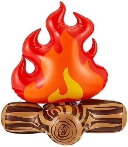 1 pièce de 30,5 cm - Accessoires de feu de camp gonflables - Décoration de scène de feu de camp - Accessoires de fête d'Halloween - Décoration saisonnière