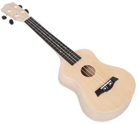 TOYANDONA Runde Ukulele Bausatz für DIY Ukulele Kit aus Holz Kindgerechtes Musikbastelset für Anfänger Lernspielzeug für Musikbildung Familienfreundliches Bastelprojekt
