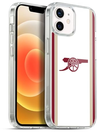 Head Case Designs Officially Licensed Arsenal FC Third 2025/26 Kit Gel Case [Military Grade Protection] Compatible with Apple iPhone 12 / iPhone 12 Pro and Compatible with MagSafe