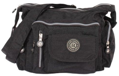 Bag Street Umhängetasche Nylon Bodybag in verschiedenen Farben Geschenkset + exklusiven Greenland Nature Schlüsselanhänger