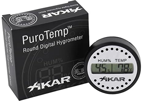Xikar Luftbefeuchter rund Hygrometer digital
