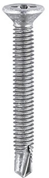 TIMco 151Z BZP PVC Countersunk Self-Drilling Screw 4 x 19 - Zinc (Box of 1000)