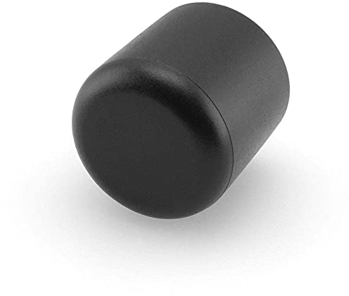 GLEITGUT 24 x Fußkappen 22 mm Rohrkappen schwarz Stuhlkappen Endkappen für Rundrohr