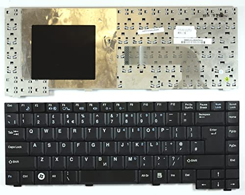 Power4Laptops UK Layout Black Replacement Laptop Keyboard Compatible With EI Systems E-System 3103