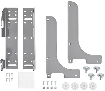 Rev-A-Shelf 5WB-DMKIT-Dörrmonteringssats i metall för vaskar och basenheter, metalliskt silver