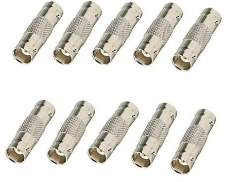 BW 10pcs BNC Female to Female Coupler Connector Adapter for CCTV Camera Video SDI/BNC Cable Joining Extension