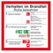 Betriebsaushang - Hinweisschild - Brandschutzzeichen -  Verhalten im Brandfall  Kunststoff
