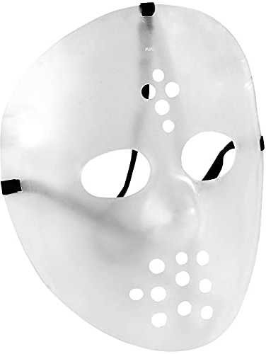 infactory Maske für Kostüm: Nachleuchtende Hockey-Maske für Halloween/Fasching, Glow-in-the-dark (Halloweenmaske, Halloweengesicht, Kostüme)