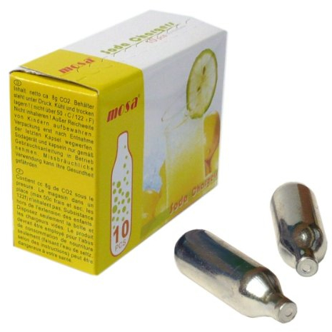 CO2 Bulbs 8g - Pack of 10 for Soda Siphons and Homebrew Kegs