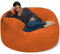 Chill Sack Bohnenbeutelstuhl: Riesen-5' Memory-Foam-Möbel Sitzsack - großes Sofa mit weicher Microfaserabdeckung - Orange