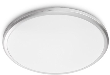 Philips myLiving Twirl - Plafón, LED, iluminación interior, 12 W, luz blanca cálida, color gris