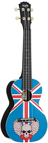 Korala PUC-30-003 Concert Ukulele union jack skull