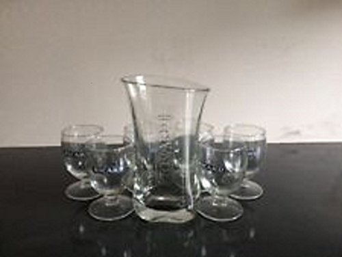 RICARD Lot DE 6 Verres Ballon Soleil 17 cl ET Carafe Porcelaine