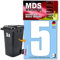 MDS Brand Prime 15cm Zahlen Aufkleber Klebezahlen Selbstklebend Hausnummer Aufkleber Weiss (5)