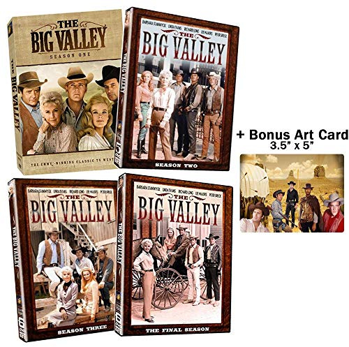 The Big Valley: Complete Classic Western TV Series Seasons 1-4 DVD Collection + Bonus Sticker