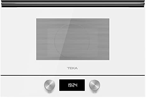 Teka ML 8220 BIS L - Urban Colors Edition Microondas de Integración con Base Cerámica, Panel de Mandos de Cristal Electrónicos, Color Cristal Blanco