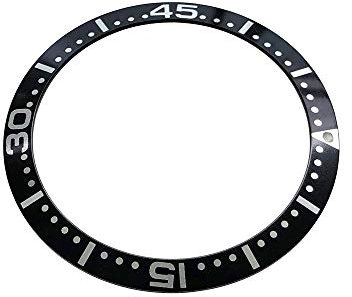 Aluminium-Uhren-Lünetteneinsätze für Longines Hydro Conquest 41 mm Herrenuhr (schwarz)