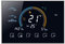 Qiumi Termostato Inteligente WiFi Controlador de Temperatura del Aire Acondicionado con Pantalla LCD de 2 Tubos,Visualización del Clima, índice UV Funciona con Alexa Google Home 95~240V CA