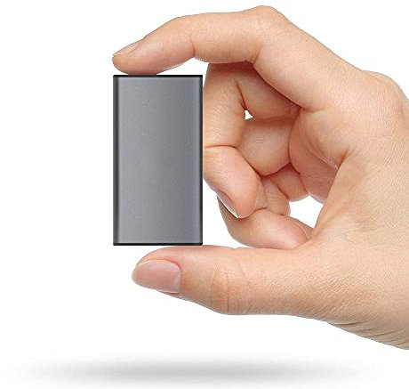 Disque dur externe SSD 2 To / 500 Go / 250 Go / 120 Go / 1,8 Type-C pour ordinateur de bureau, MacBook, ordinateur portable, PS4, Smart TV (Gris, 120 Go)