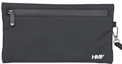HMF Geruchsdichte Tasche, Leckerlibeutel für Hunde | Größe M | Polyester | Schwarz