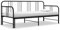 Canditree Metall Tagesbett Bettsofa Ausziehbares Bett Metallbett Ausziehbett Couchbett Für Schlafzimmer, Wohnzimmer (Schwarz)