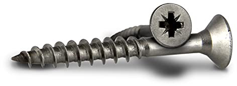 PROTECH 20 Stück Spanplattenschrauben 5x30 Edelstahl A2 Kreuzschlitz Teilgewinde Senkkopf Holzschraube