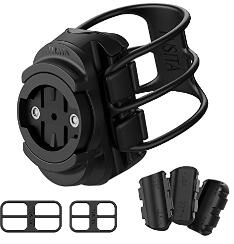 TUSITA Universal Sattelstützen Quarter Turn Halterung - Kompatibel mit Garmin Varia Rearview Fahrradradar Rücklicht RTL510 RTL515 RVR315 - passend für 25.4mm bis 35mm, D-förmige, Aero-Sattelstütze