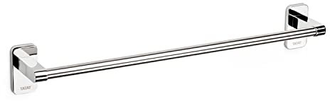 TATAY Porte-Serviettes Moyen de la Collection Slim, en Acier Inoxydable et Zamak, avec système de Fixation par vis ou Glue Fix, 45 cm