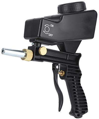 Kit de Pistolet Sableur pour Compresseur D'air, Outil Pneumatique Antirouille jusqu'à 150 Psi, 600 Portable gravité Petite Peinture de Sablage et Antirouille pour Fournitures