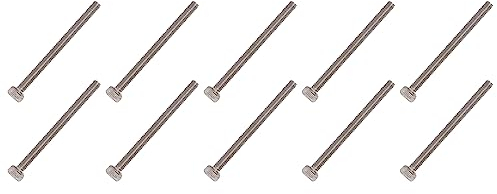 QUARKZMAN M2.5x30mm Sechskant Kopf Schrauben x 20Stk Edelstahl Gerändelt Rutschfest Kappe Bolzen Verschlüsse für Haus Konstruktion Baumaschine Werkzeug [Silber Schwenkkopf]