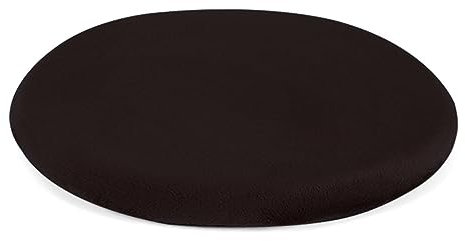 FANSU Sitzkissen Rund Memory Foam, Waschbare Memory Schaum Stuhlkissen für Zuhause, Küche, Esszimmer, Garten, Büro Innen/Outdoor Sitzpolster (28x28cm,Schwarz)