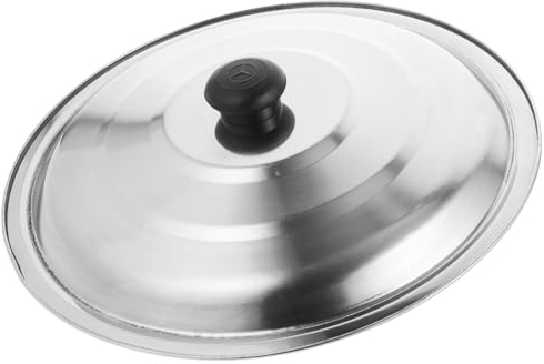 BESTonZON Stainless Steel Pot Lid Fry Pan Lids Universal Frying Pan Lid Pot Lids Skillet Lids Universal Lids for Pan Stainless Steel Pan Lid Only Pot Lid Replacement Extra Large Iron Pot Lid