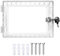 Yuikome Thermostat Lock Box Lock Box with Key Universal Thermostat Cover with Lock, Clear Thermostat Guard for Wall
